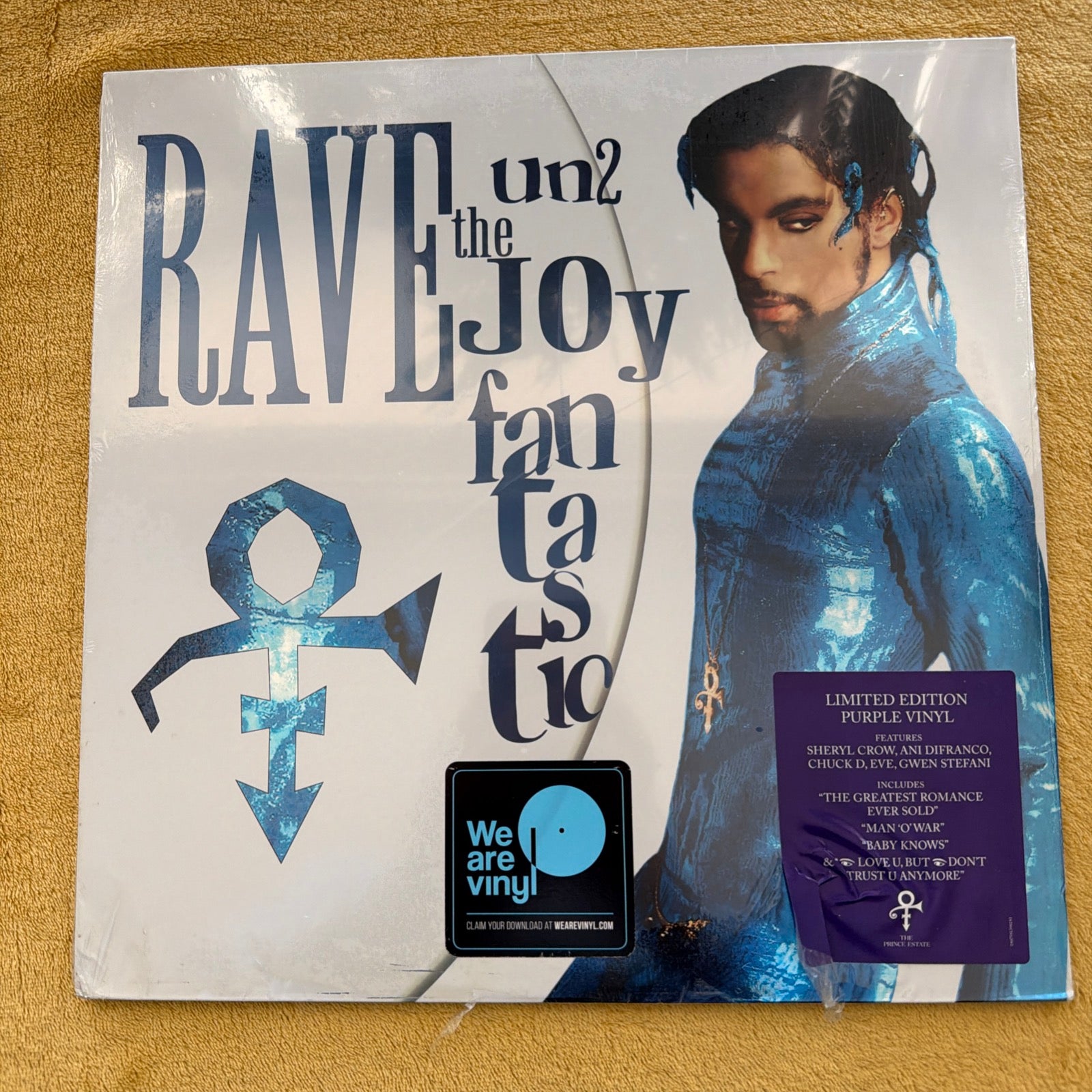 Prince : Rave Un2 the Joy Fantastic VINYL 12" Album 2 discs (2019) Plastic Torn